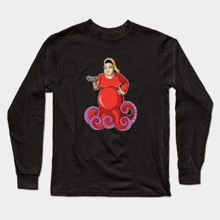 Divine as Ursula in Pink Flamingos Long Sleeve T-Shirt